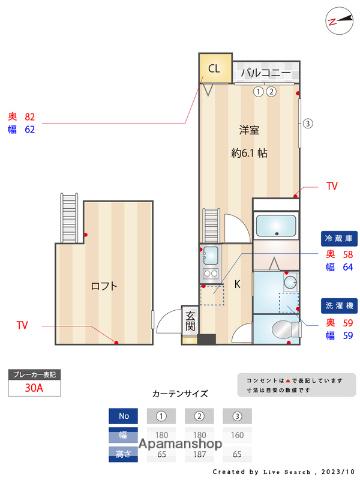 D-RISE箱崎(ワンルーム/2階)の間取り写真