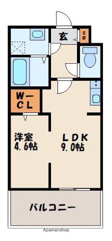 エムビルデベロップコアⅤ(1LDK/7階)の間取り写真