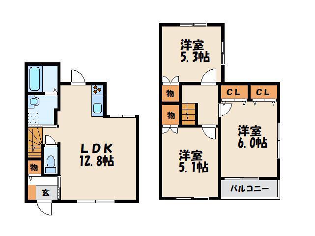 ソラーレ桜壱番館(3LDK)の間取り写真