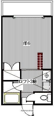 ネクス貝塚(1K/2階)の間取り写真