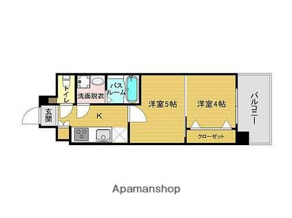 NO87 MARIAGE STATION マリアージュステーション(2K/14階)の間取り写真