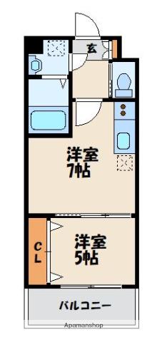 NO87 MARIAGE STATION マリアージュステーション(1LDK/9階)の間取り写真