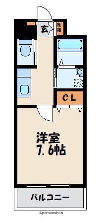SK千鳥駅前(1K/6階)の間取り写真