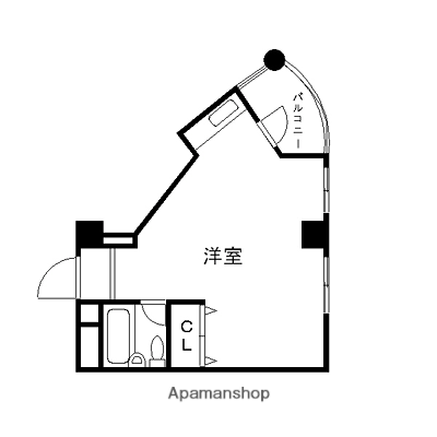 LIVEMAX ANGEL(ワンルーム/2階)の間取り写真