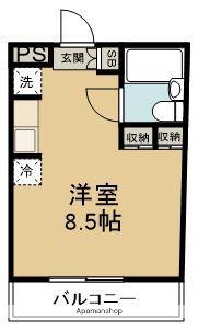 PLイースト箱崎公園前(ワンルーム/2階)の間取り写真