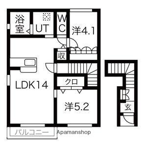 フォレストメゾン篠栗(2LDK/1階)の間取り写真