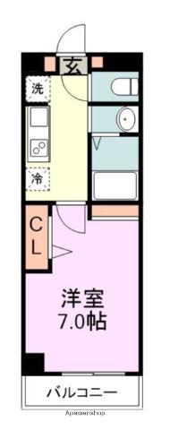 NDG 九産大前 BY NUDGEONE(1K/8階)の間取り写真