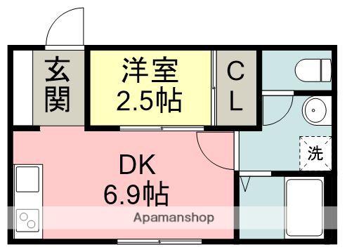 SORANONE(1DK/1階)の間取り写真