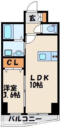 SKハイニックス(1LDK/5階)の間取り写真
