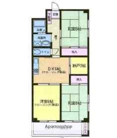 長幸ビル(3DK/4階)の間取り写真