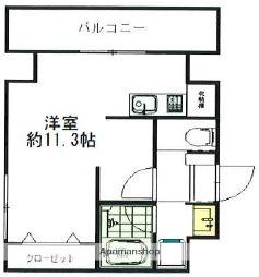AXIS平尾1番館(ワンルーム/7階)の間取り写真
