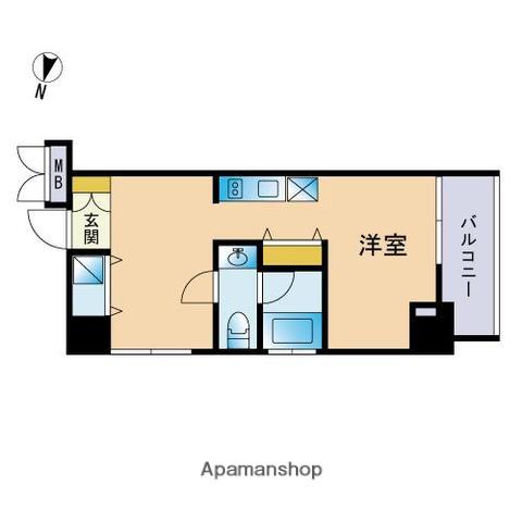 RICH STAGE 上人橋(ワンルーム/4階)の間取り写真