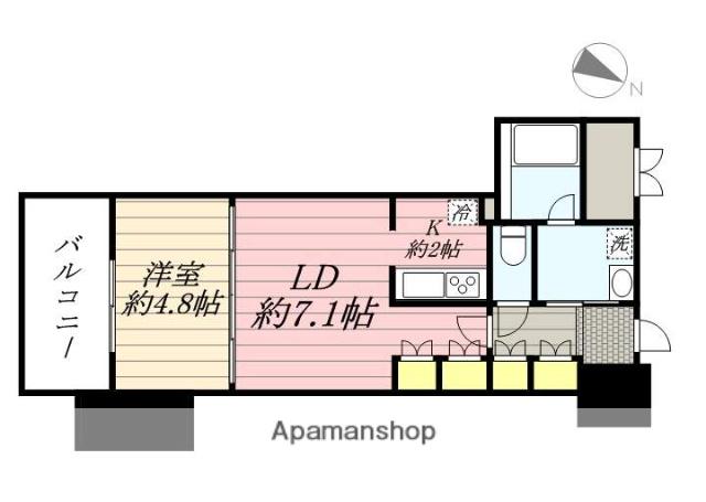 RJRプレシア博多楽水園(1LDK/10階)の間取り写真