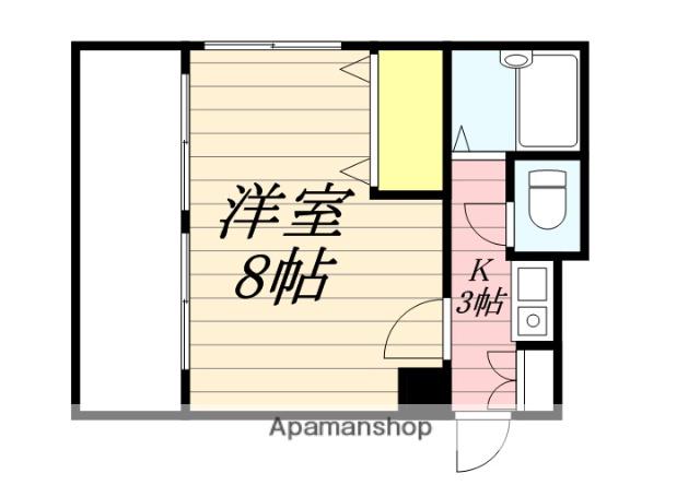 グラシャス97(1K/4階)の間取り写真