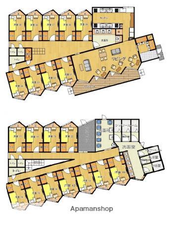 DREAM SHARE 井尻 I(ワンルーム/2階)の間取り写真