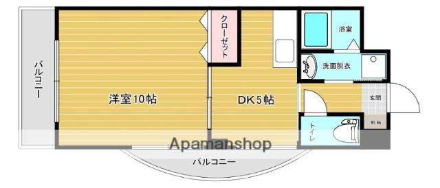 スターリーKT(1DK/3階)の間取り写真