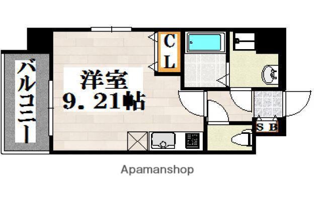 DAVID LINK 東公園(ワンルーム/5階)の間取り写真