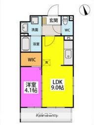 SOPHIA TOKUNAGAⅢ(1LDK/4階)の間取り写真