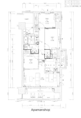 グランフォーレ大橋駅前レジデンス(3LDK/15階)の間取り写真