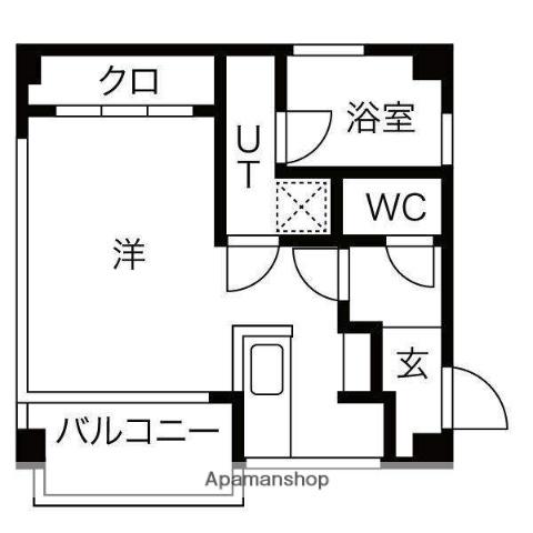 Y-STAGEⅠ(ワンルーム/5階)の間取り写真