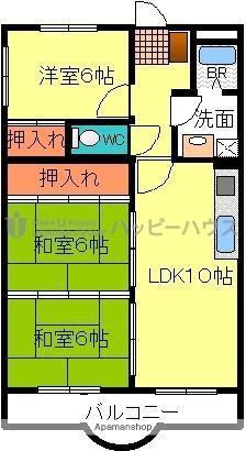 ホワイトグレース20(3LDK/1階)の間取り写真