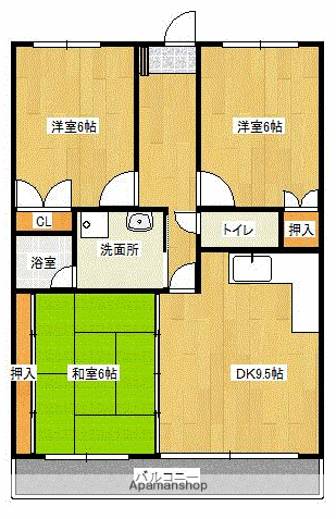 ハイ・ストリート浅川Ⅱ(3LDK/5階)の間取り写真