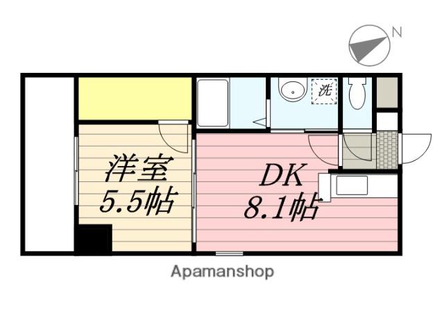 ベルパークⅡ(1LDK/7階)の間取り写真