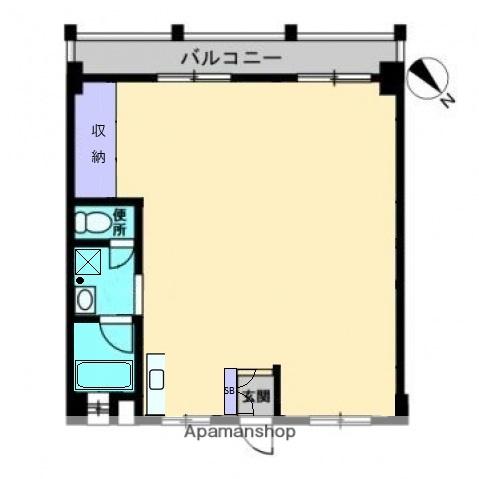 世利ビル(ワンルーム/2階)の間取り写真