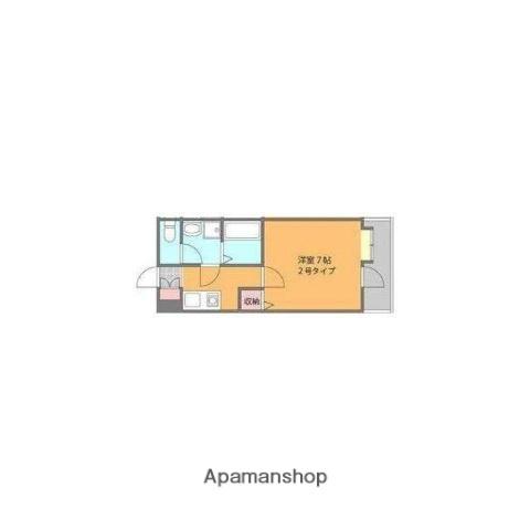 プリエール高宮Ⅰ(1K/7階)の間取り写真