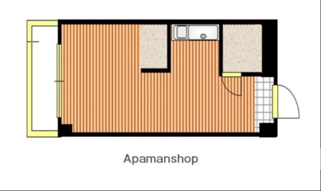 フォリアオークス(ワンルーム/2階)の間取り写真