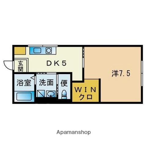 アドバンス(2K/1階)の間取り写真