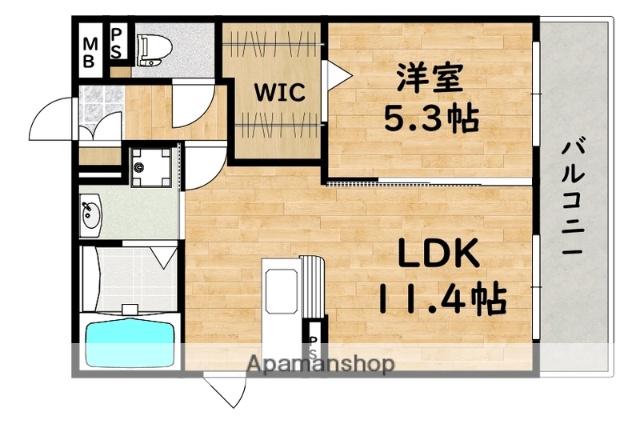 アーバン博多駅南(1LDK/4階)の間取り写真