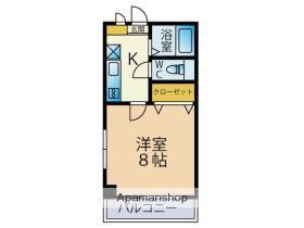 ハイツ泉野(1K/3階)の間取り写真