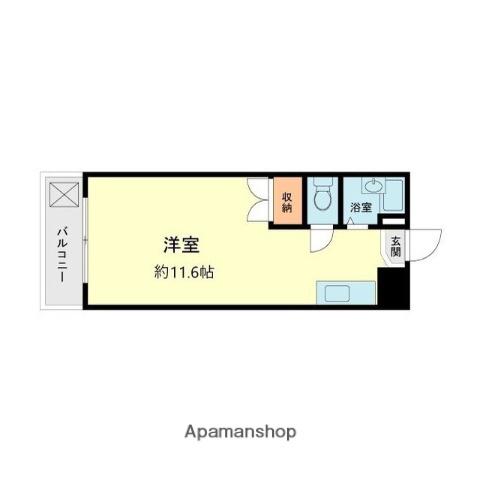 金隈アネックス(ワンルーム/3階)の間取り写真