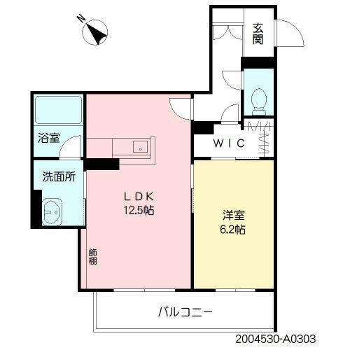 シャーメゾンステージ井尻(1LDK/3階)の間取り写真