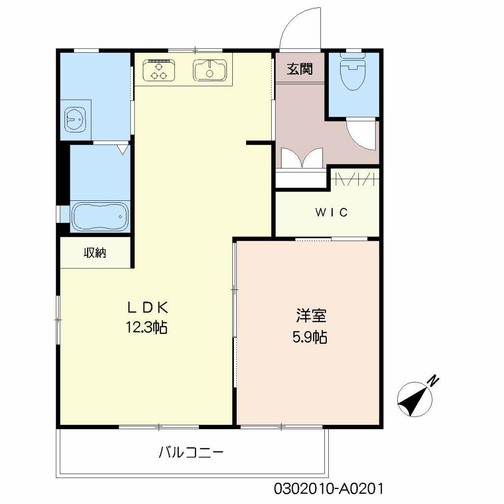 ソネット博多駅南(2DK/2階)の間取り写真