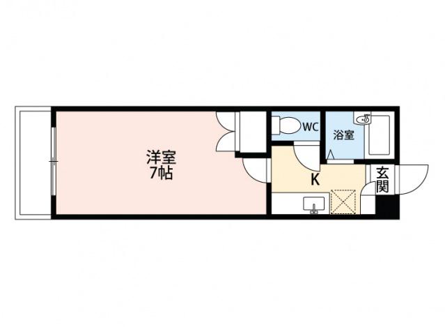 センエイ松山(1K/1階)の間取り写真