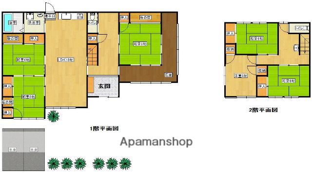 鹿児島本線 水城駅 徒歩51分 2階建 築35年(6LDK)の間取り写真