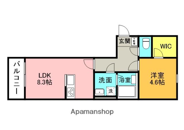HAISO2(1LDK/1階)の間取り写真