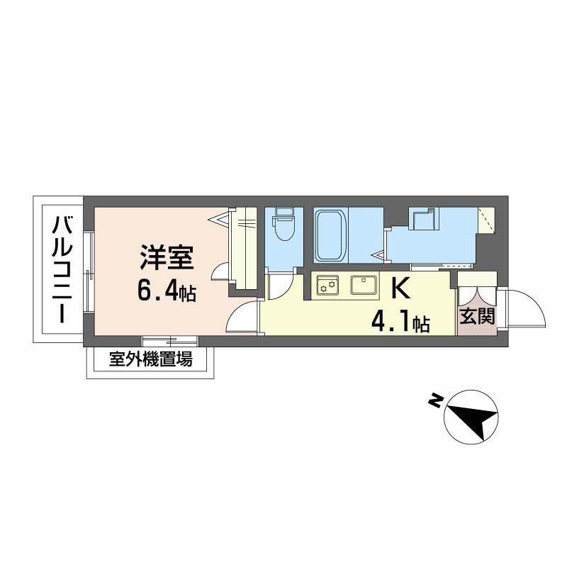 SHAMAISON AMY(1K/3階)の間取り写真