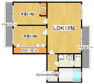 大産長丘ビル(3DK/3階)の間取り写真