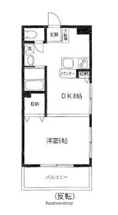 エントランスⅡ(1LDK/2階)の間取り写真