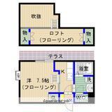 エムビル香椎駅東(ワンルーム/1階)の間取り写真