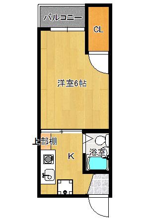 アニーマンション(1K/5階)の間取り写真