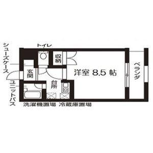 ラフォーレ香椎(1K/3階)の間取り写真