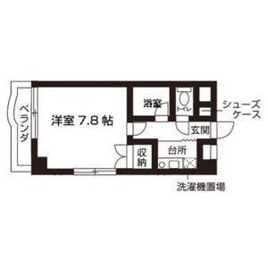 ラフォーレ香椎(1K/2階)の間取り写真