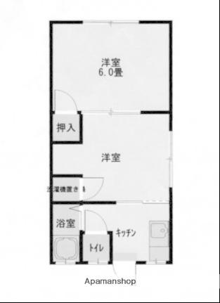 スパークルハイツ(2K/2階)の間取り写真
