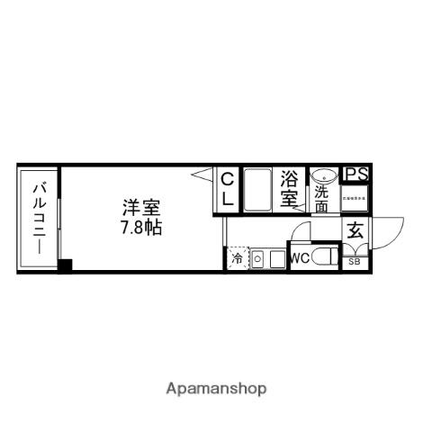 マルシュ・エイド(1K/2階)の間取り写真