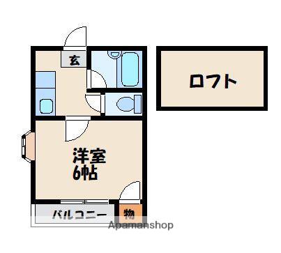 BASE1(1K/1階)の間取り写真