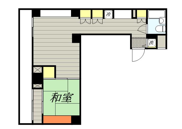 アルファコンフォート博多(1LDK/9階)の間取り写真